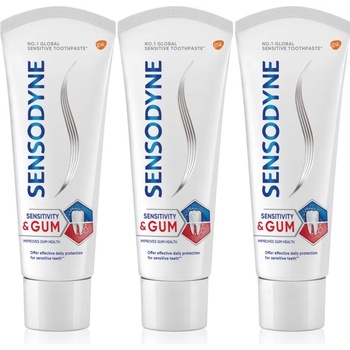 Image 1 of Sensodyne Sensitivity & Gum паста за зъби за чувствителни зъби Mint 3x75ml