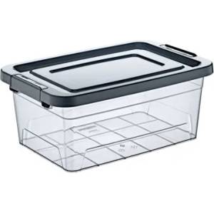 HORECANO HOME-Кутия контейнер 8.5L- 35x23.5xh15cm АНТРАЦИТ (TRN-206-01) (014836)