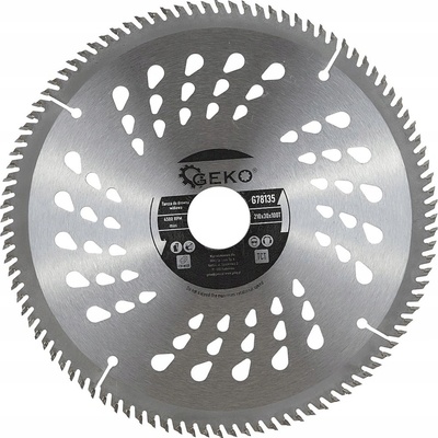 Řezný kotouč Geko na dřevo 210 mm x 30 mm 100 zubů