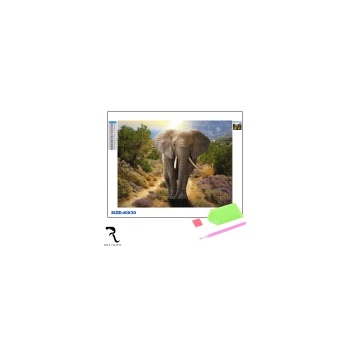 Image 1 of Rila Crafts Диамантена мозайка - гоблен Rila Crafts, 30х40см, Слон (R1-12H)