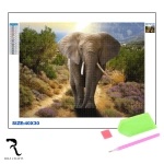 Rila Crafts Диамантена мозайка - гоблен Rila Crafts, 30х40см, Слон (R1-12H) - potrebno