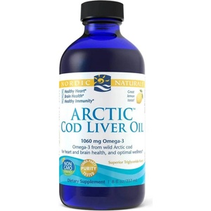 Nordic Naturals Arctic Cod Liver Oil, 1060 mg, лимон, 237 ml, Nordic Naturals (60882)