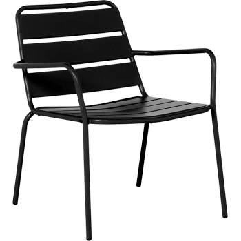 Carmen Метален градински стол saki - черен (3535115)