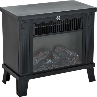 HOMCOM 600/1200W kov 34x17x31 cm černý