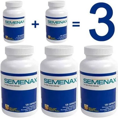 3 x опаковки Semenax капсули за производство на повече сперма