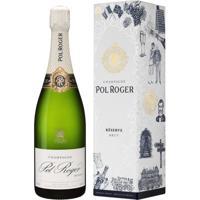 Pol Roger Brut Réserve v boxu 0,75 l
