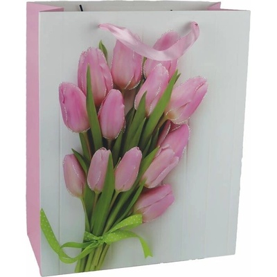 Taška papírová dárková tulipány A0372/3