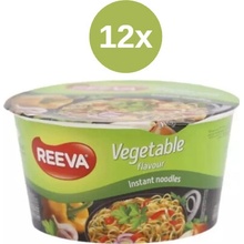 Reeva instantní nudle v misce se zeleninovou příchutí 12 x 75 g