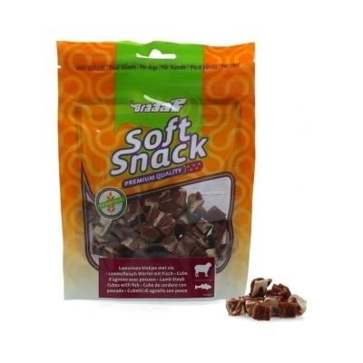 Braaaf Soft Snack Cubes Lamb Аnd Fish - Меки лакомства за кучета, вкусни кубчета с агнешко и риба - 85 гр