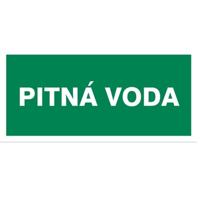 Značka Pitná voda, samolepicí fólie, 100 × 210 mm BZ FT932