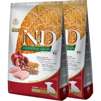 N&D Low Grain Puppy Mini Chicken & Pomegranate 2 x 7 kg