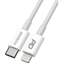 Foneng X31 USB-C pre Lightning, 3A, 2m, bílý
