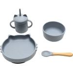 Lorelli Силиконов комплект за хранене Lorelli - 4 части, Grey (10230700003)