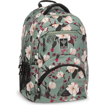 Ars Una Batoh ergonomický 583 Flowery zelená