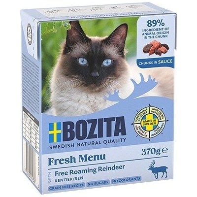 Bozita Cat Fresh Menu kousky v omáčce se sobem 370 g