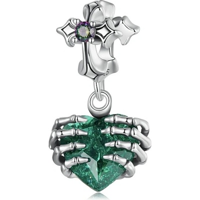 P&J Jewellery Stříbrný visací přívěsek Gotické srdce SB121