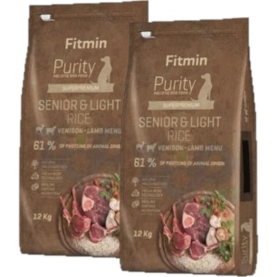 Fitmin Purity Rice Senior & Light Venison & Lamb 2 x 12 kg