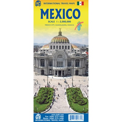 ITMB Publishing mapa Mexico 1:2 mil voděodolná ITM