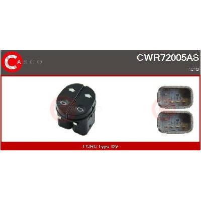 Spínač, zvedací zařízení oken CASCO CWR72005AS