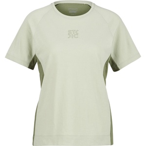 Stoic Дамска фланелка с къс ръкав за колоездене Stoic Women's PerformanceMerino LofsdalenSt. MTB S/S Cycling jersey - Light Agave Green / Moss Green (156-2841-0212)