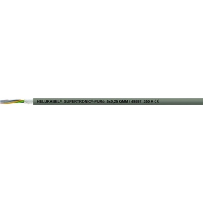 Helu 49610-500 vedenie ťažnej reťaze S-TRONIC-PURö 10 x 0.34 mm² sivá 500 m