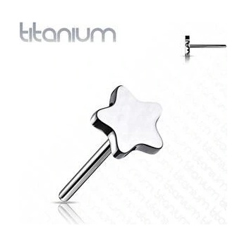 Šperky4U hvězdička k Push In piercingu titan TIT1157-TI