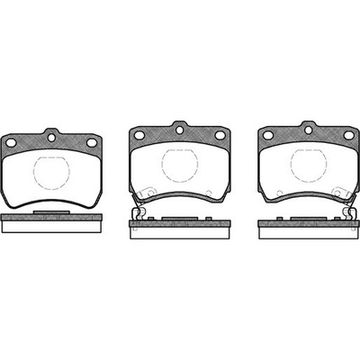 Sada brzdových platničiek kotúčovej brzdy REMSA 0271.02