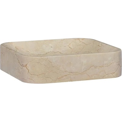 vidaXL 40x40x10 cm cream marble (149180)