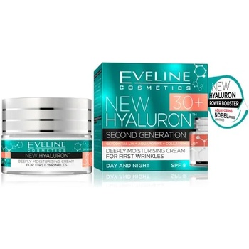 Image 1 of Eveline Cosmetics New Hyaluron 30+ Дневен и нощен крем при първи бръчки 50мл