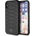 Mercedes-Benz Pattern III Leather Hard Case - кожен кейс (естествена кожа) за iPhone XS, iPhone X (тъмносив)