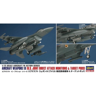 Hasegawa Aircraft Weapons: IX U.S. Joint Direct Attack Munitions & Target Pods 1:72