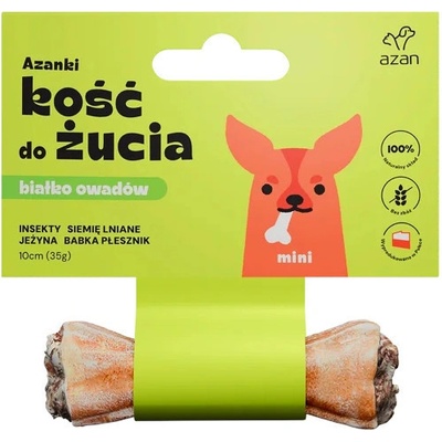 AZANKI Kost s hmyzem a lněným semínkem MINI 10 cm