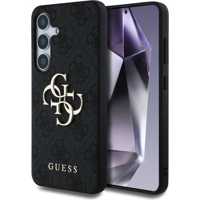 GUESS Гръб Guess за Samsung Galaxy S25 , PU, 4G Metal Logo Case, Черен (3666339449049)