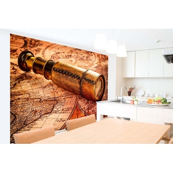 DIMEX ART s. r. o Самозалепваща се флизелинова фототапета винтидж телескоп 375 x 250 см