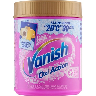 Vanish Ваниш Окси Акшън Препарат за Премахване на Петна Розов 470г (5908252006700)