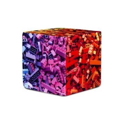 Ecopuf Taburetka Ecopuf - Kocka Modern Prémium polyestér DG49