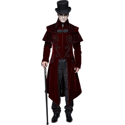 Devil Fashion kabát Red Gothic