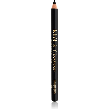 Bourjois Khôl & Contour Extra Longue Tenue дълготраен молив за очи цвят 002 Ultra Black 1.2 гр