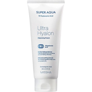 Missha Super Aqua Почистващ крем Ultra Hyalron, 200 ml