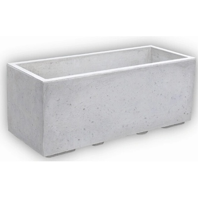 HTI Betonový květináč Linea 100x40x40 cm III Šedý architektonický beton