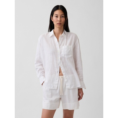 GAP Лнена oversize риза GAP GAP | Byal | ЖЕНИ | XXS
