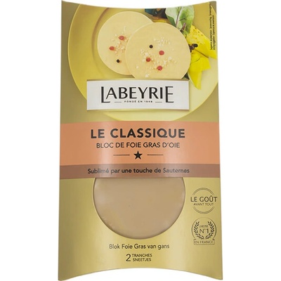 Labeyrie Foie Gras husacie plátky, 2 ks