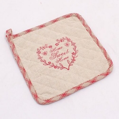 Dakls Kuchynská podložka Sweet Home červená, 19,5 x 0,5 x 19,5 cm