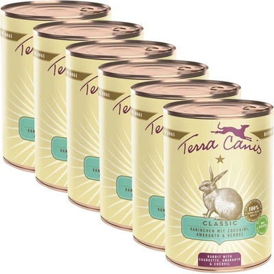 Terra Canis Заек с тиквички, амарант и естрагон 6 x 400 г
