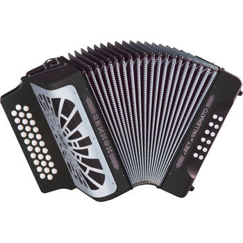 Hohner El Rey del Vallenato ADG Бутонени акордеон Black (A49021)