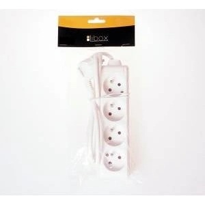 Libox 4 sockets, white, 5m (LB0082-5)