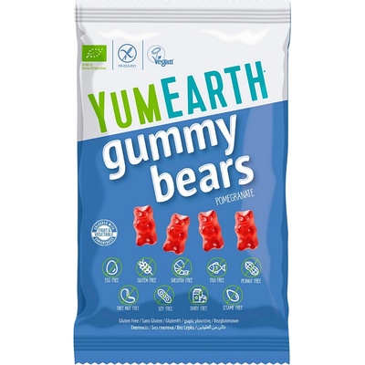 YumEarth BIO Ovocní želé medvídci s příchutí granátového jablka 50 g