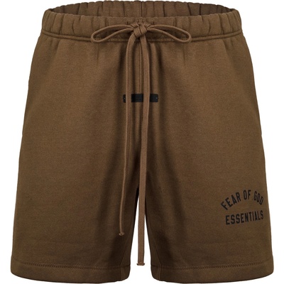 Fear of god essentials Къси панталони FEAR OF GOD ESSENTIALS Cotton Logo Shorts - Olive