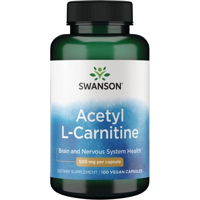 Swanson alc acetyl l-karnitín 500 mg 100 vegánskych kapsúl
