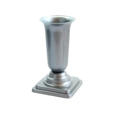 Váza hřbitovní PH zátěžová 27cm šedá nová – Zboží Dáma Váza hřbitovní PH zátěžová 27cm šedá nová – Zboží Dáma